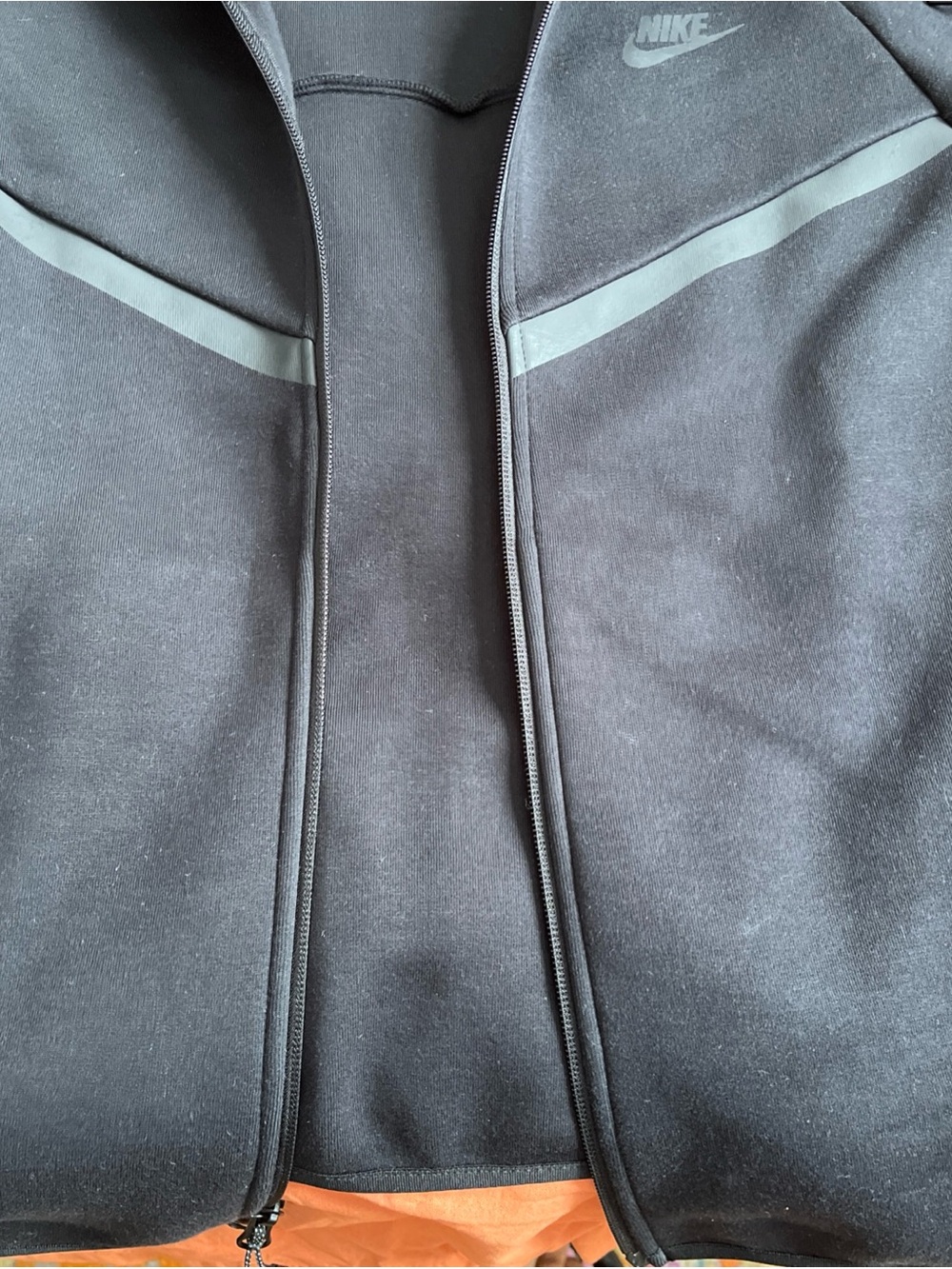 Nike Men’s Black Performance Full-Zip Jacket with Gray Accents